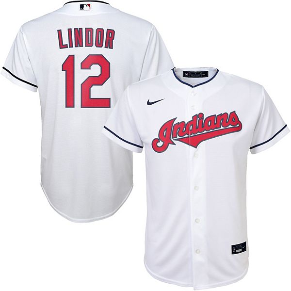 Francisco Lindor Mr Smile Cleveland Indians Stadium Giveaway Jersey Size XL  (Q4)