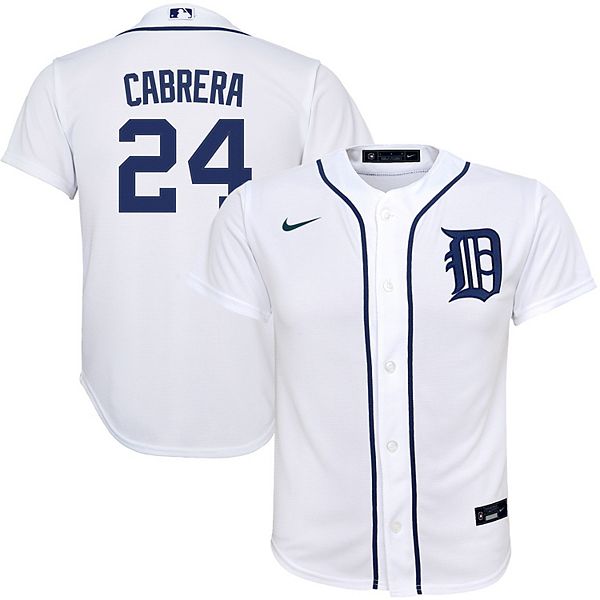 Grey Nike MLB Detroit Tigers Road Jersey