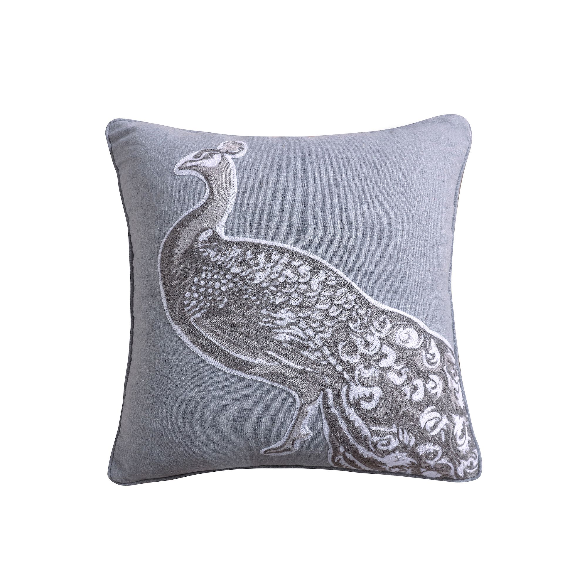 Levtex Home Pisa Peacock Throw Pillow, Gray