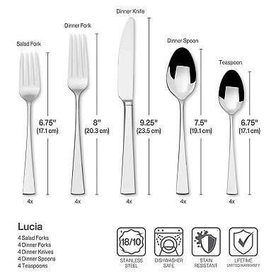 Mikasa Lucia 20-pc. Flatware Set