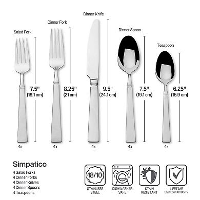 Mikasa Simpatico 20-pc. Flatware Set