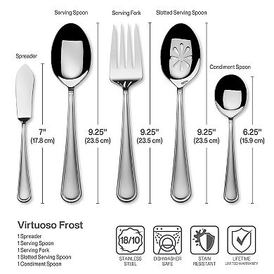 Mikasa Virtuoso Frost 65-pc. Flatware Set