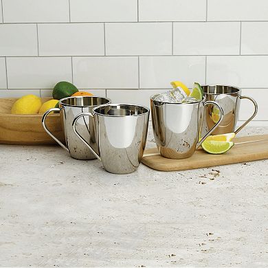 Mikasa 4-pc. Stainless Steel Mug Set