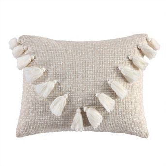 Levtex Home Mills Waffle Textured Tassel Throw Pillow