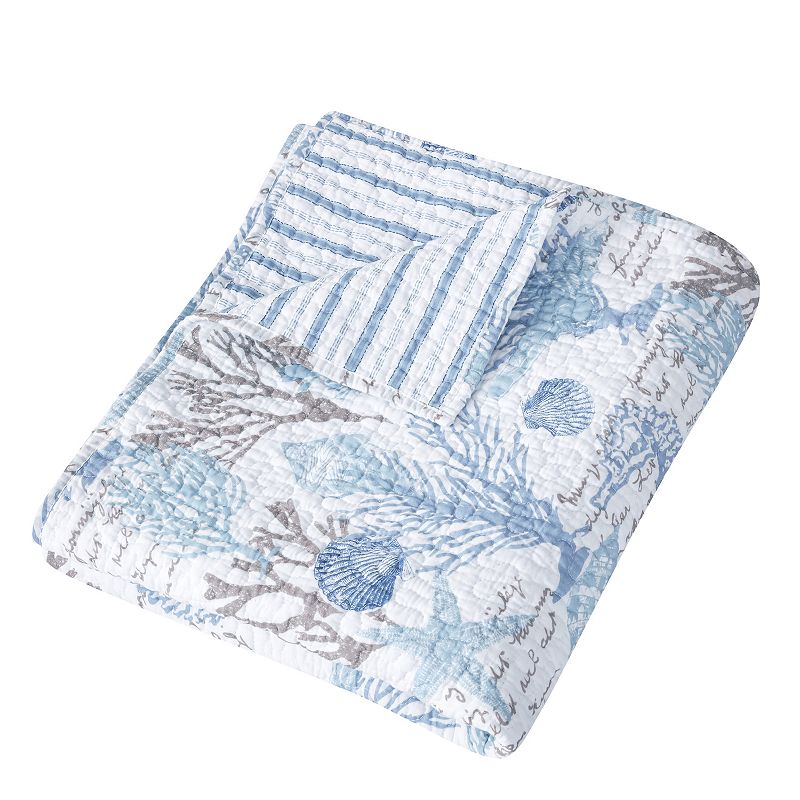 Levtex Home Galapagos Quilted Throw, Blue