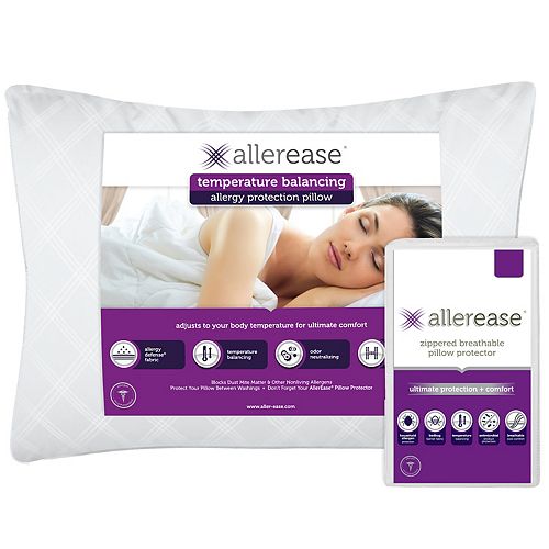 AllerEase Ultimate Pillow with Pillow Protector