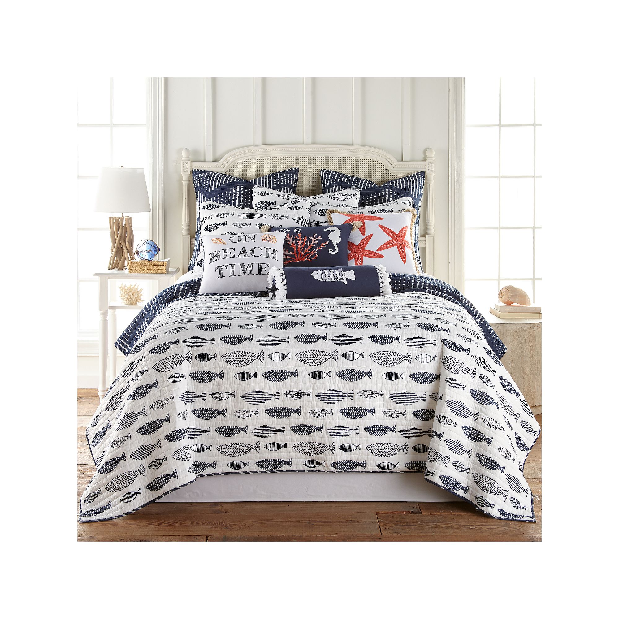 Levtex Home Bakio King Quilt Set, Blue