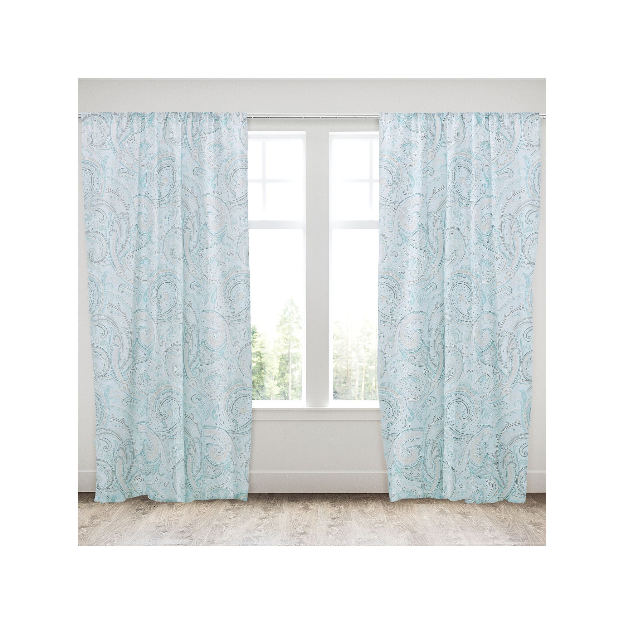 Levtex Home Spruce Spa Window Curtain, Blue