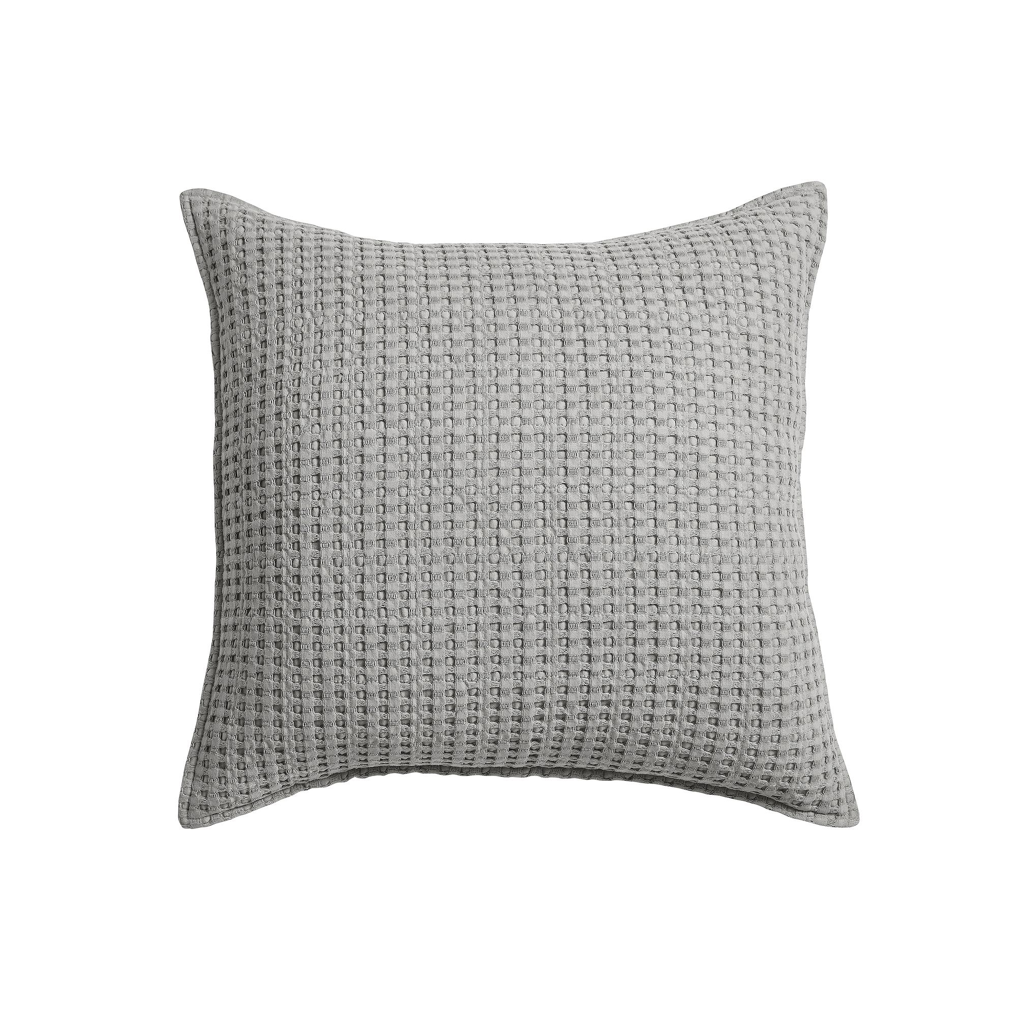 Levtex Home Mills Waffle Square Throw Pillow, Gray