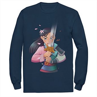 Disney's Mulan Anime Men's Half Girl Half Warrior Tee