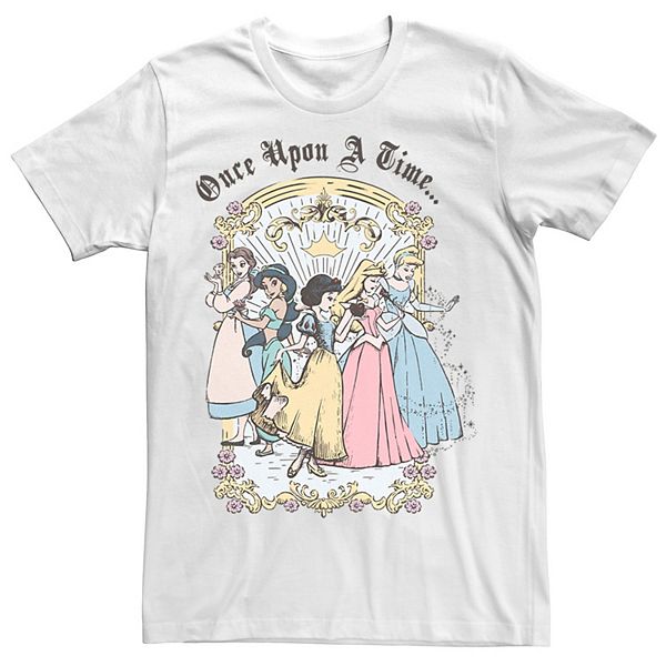 Men's Disney Princess Once Upon A Time Vintage Cartoon Tee