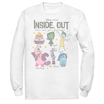 Disney / Pixar's Inside Out Men's How Are You Feeling Group Shot Long Sleeve Tee