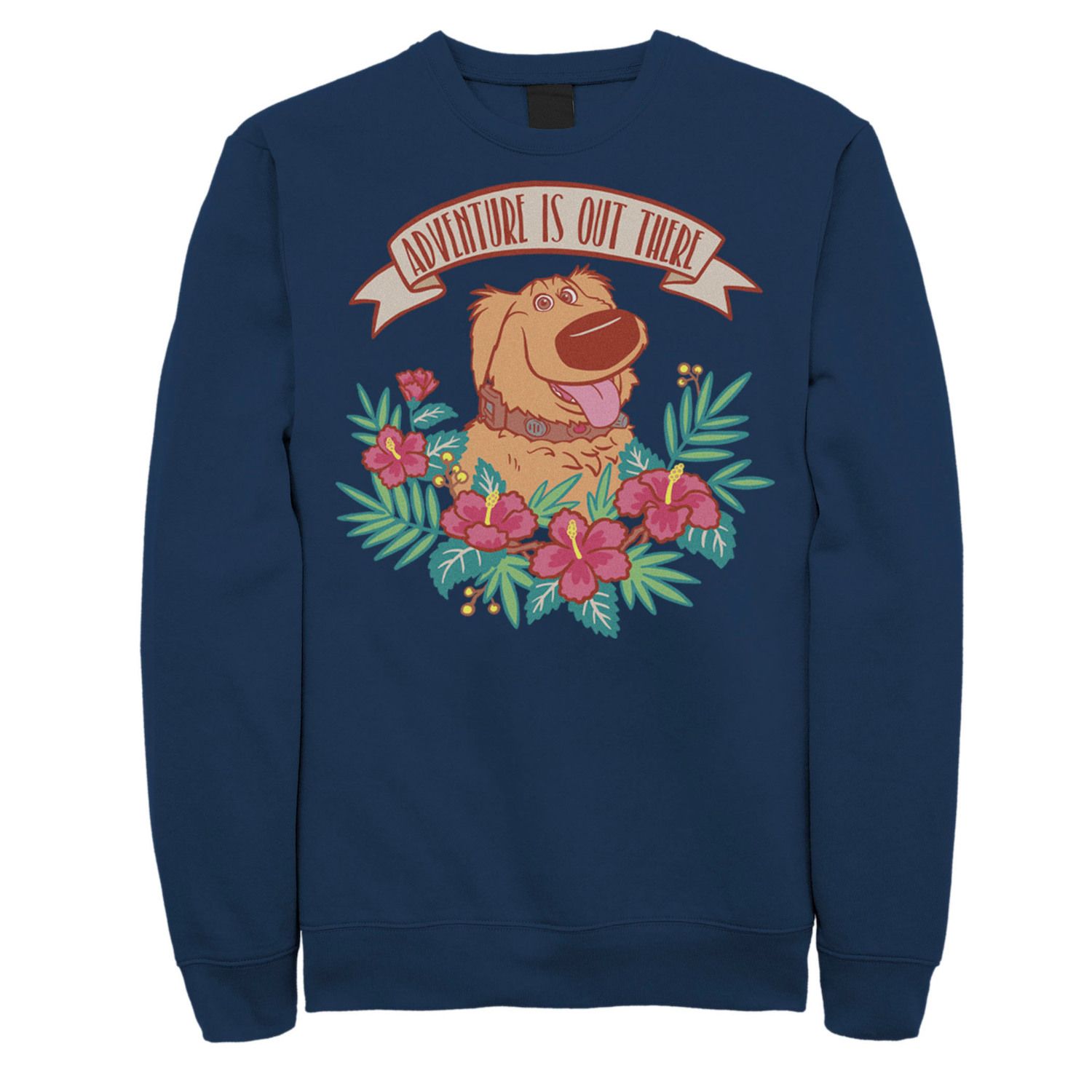 Image for Disney / Pixar Men's Up Dug Adventure Is Out There Floral Sweatshirt at Kohl's.