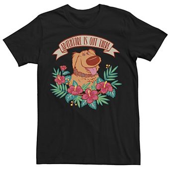 Disney / Pixar's Up Dug Men's Adventure Is Out There Floral Tee