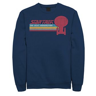 Men's Star Trek Voyager Retro Rainbow Stripe Sweatshirt