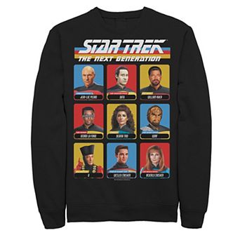 Men's Star Trek Next Generation 9 Cast Members Sweatshirt