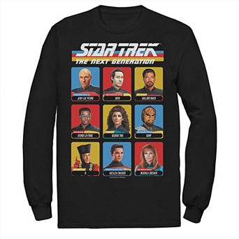 Men's Star Trek Next Generation 9 Cast Members Tee
