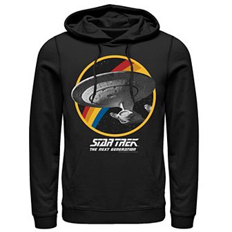 Men's Star Trek Next Generation Rainbow Ship Badge Hoodie