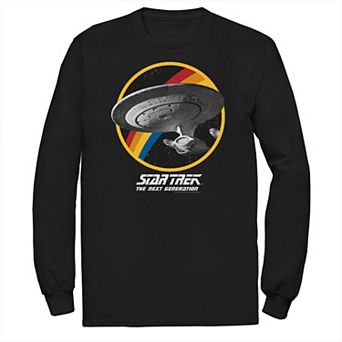 Men's Star Trek Next Generation Rainbow Ship Badge Tee