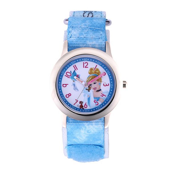 Disney Princess Cinderella Kids Stainless Steel Time Teacher Watch