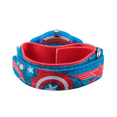 Marvel's Avengers Captain America Shield Kids' Time Teacher Watch