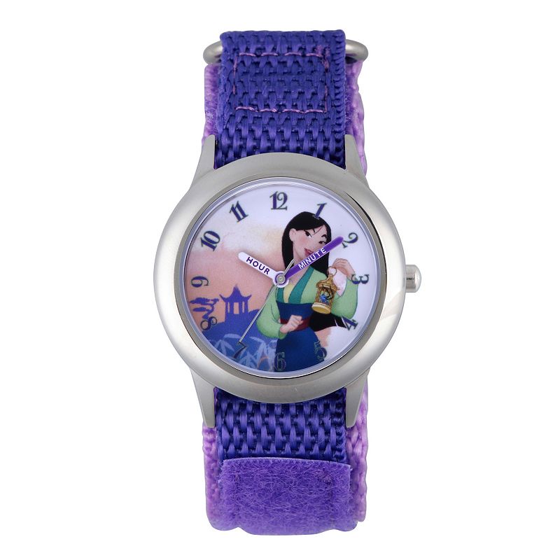 Disney Princess Watch Mulan Kids' Time Teacher Watch, Girl's, Size: Medium, Purple