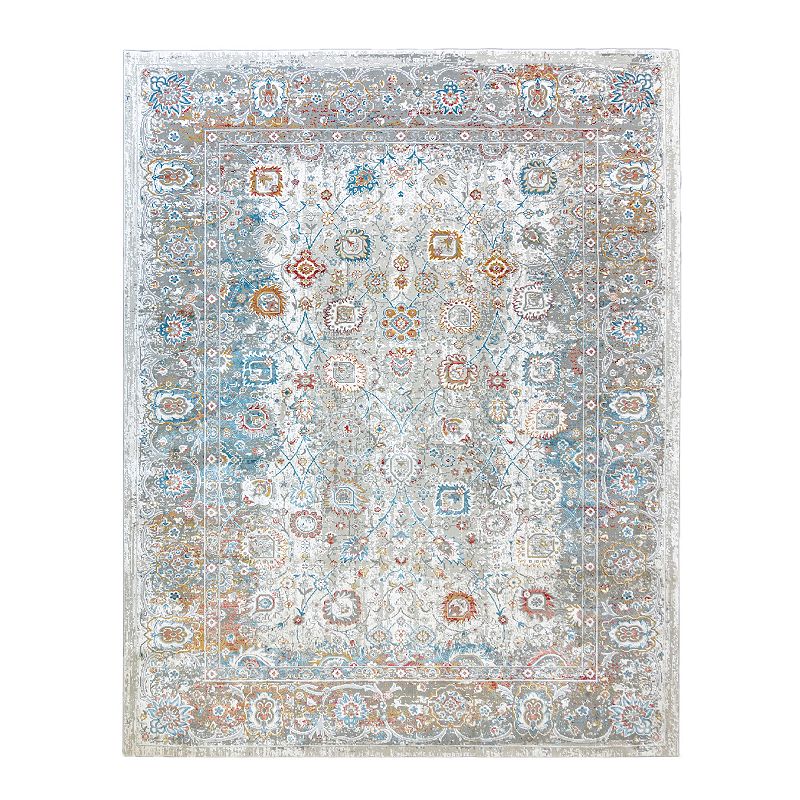 Avenue 33 Crius Cymas Ivory Rug, Beig/Green, 5X7 Ft