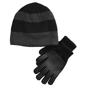Boy S Roblox Knit Hat Glove Set - black gloves roblox