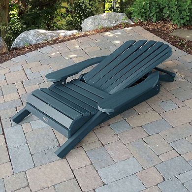 Highwood USA Hamilton Folding & Reclining Adirondack Chair 2-Piece Set