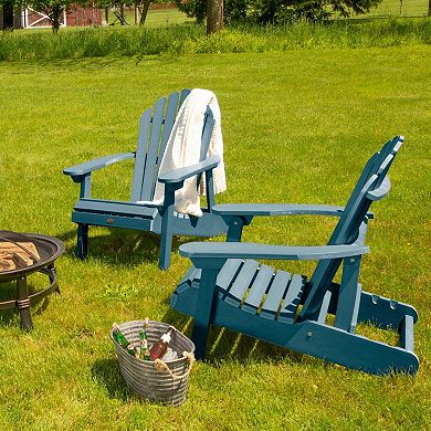 Highwood USA Hamilton Folding & Reclining Adirondack Chair 2-Piece Set