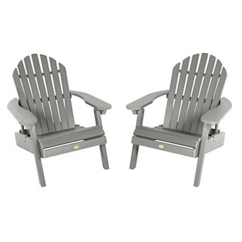 Highwood USA Hamilton Folding & Reclining Adirondack Chair 2 pc Set