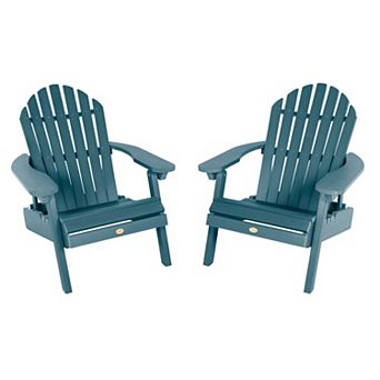 Highwood USA Hamilton Folding & Reclining Adirondack Chair 2 pc Set