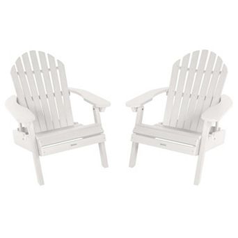 Highwood USA Hamilton Folding & Reclining Adirondack Chair 2 pc Set
