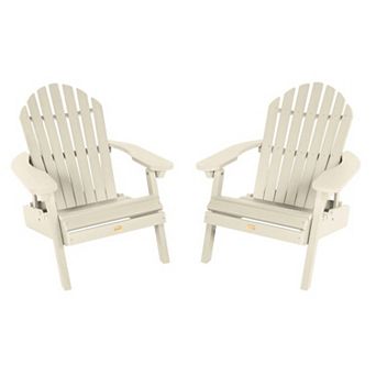 Highwood USA Hamilton Folding & Reclining Adirondack Chair 2 pc Set
