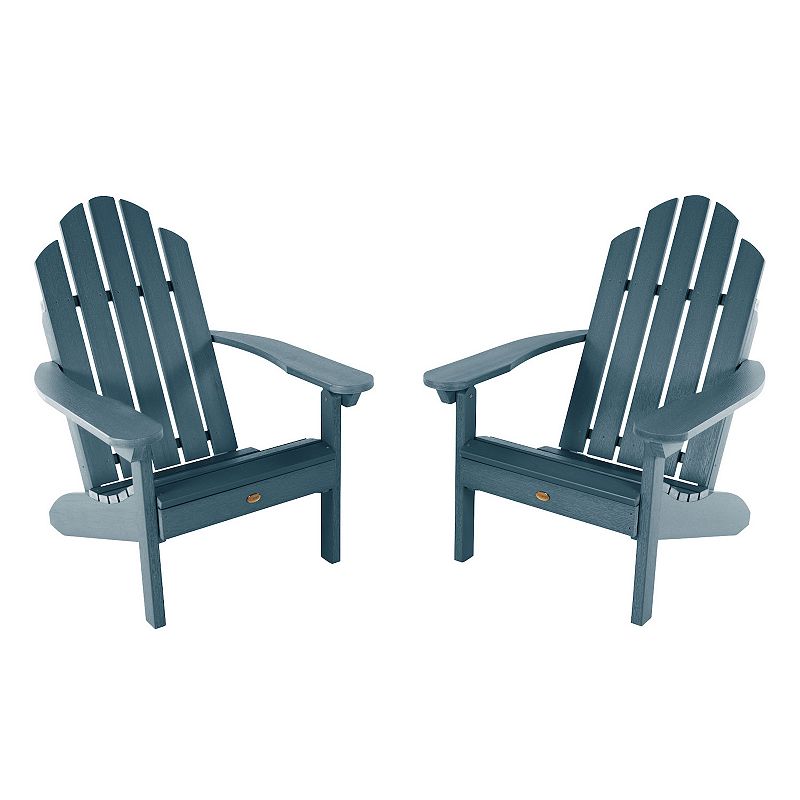Highwood Classic Westport Adirondack Chair 2-Piece Set, Blue