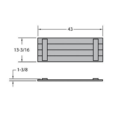 Elk Outdoors Stonecroft 43-in. Set of 2 Shutters