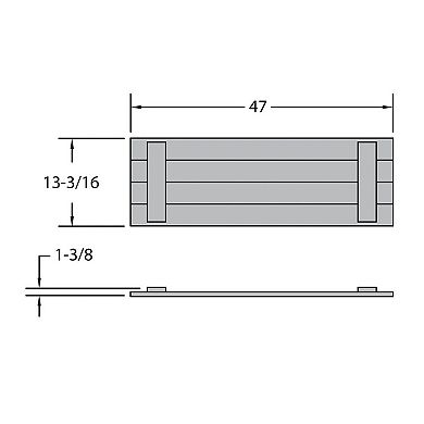 Elk Outdoors Stonecroft 47-in. Set of 2 Shutters