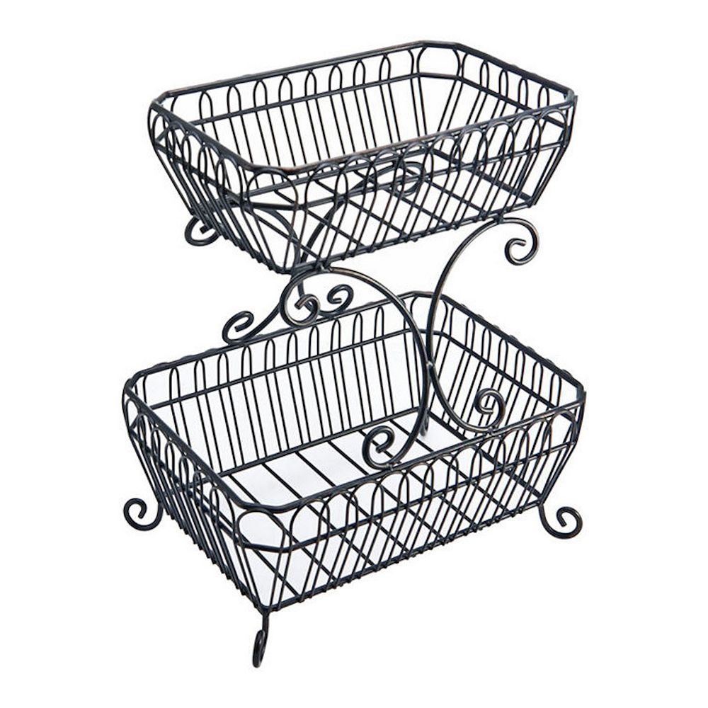 Mikasa French Countryside 2-Tier Fruit Basket