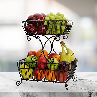 Mikasa French Countryside 2-Tier Basket