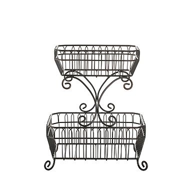 Mikasa French Countryside 2-Tier Basket