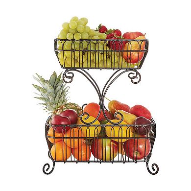 Mikasa French Countryside 2-Tier Basket