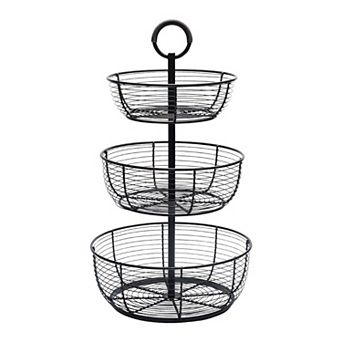 Mikasa 3 tier Round Wrap Basket