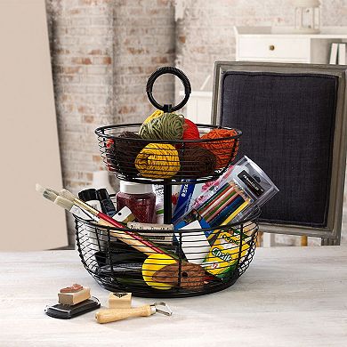 Mikasa 3-Tier Round Wrap Basket