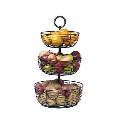 Mikasa 3-Tier Round Wrap Basket