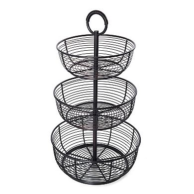 Mikasa 3-Tier Round Wrap Basket
