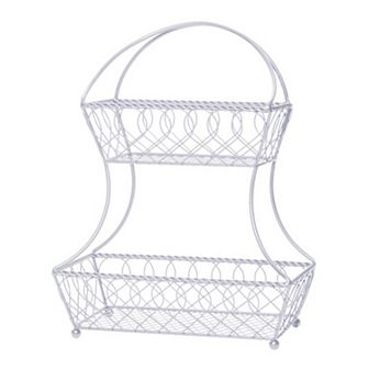 Mikasa 2 tier Flatback Basket