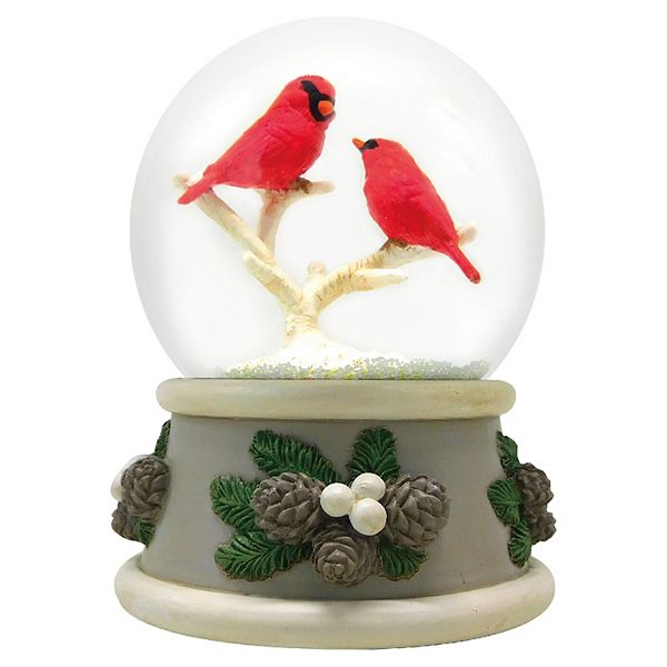 Cardinal Musical Snowglobe Table Decor