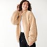 Women's nine west zip up teddy jacket new arrivals