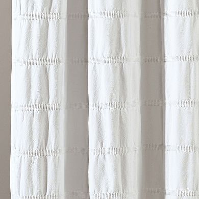 Lush Decor Waffle Stripe Shower Curtain