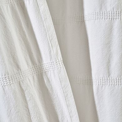 Lush Decor Waffle Stripe Shower Curtain